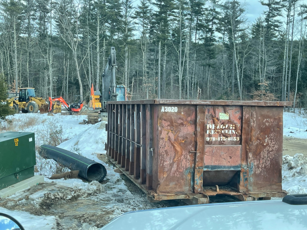 Yard Ton Dumpster In Auburn Nh For New Construction Of A