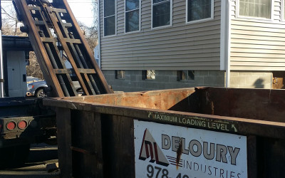 Billerica Dumpster rental: 15 yard basement clean-out