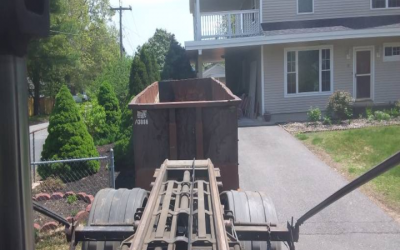 30 yard dumpster for flooring job in Salem, NH.