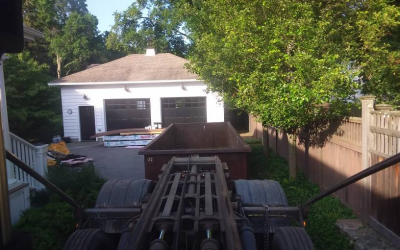 20 yard dumpster rental in Andover for a household cleanup.