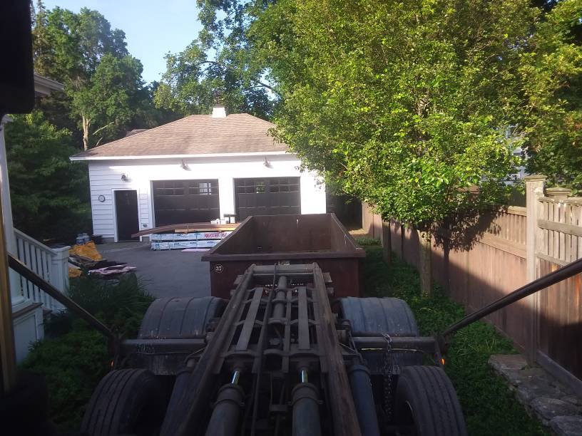 20 yard dumpster rental in Andover for a household cleanup.