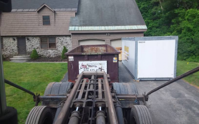 Delivery of a 30 Yard 5 ton for Kitchen Reno in Andover MA