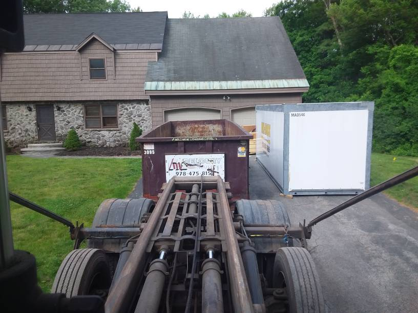 Delivery of a 30 Yard 5 ton for Kitchen Reno in Andover MA