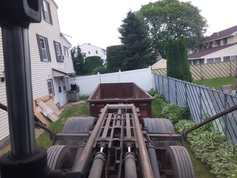 Delivery of a 20 Yard Dumpster for Spring Clean out in Saugus, MA