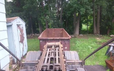 20 yard dumpster rental for a shed taken down in to Haverhill MA