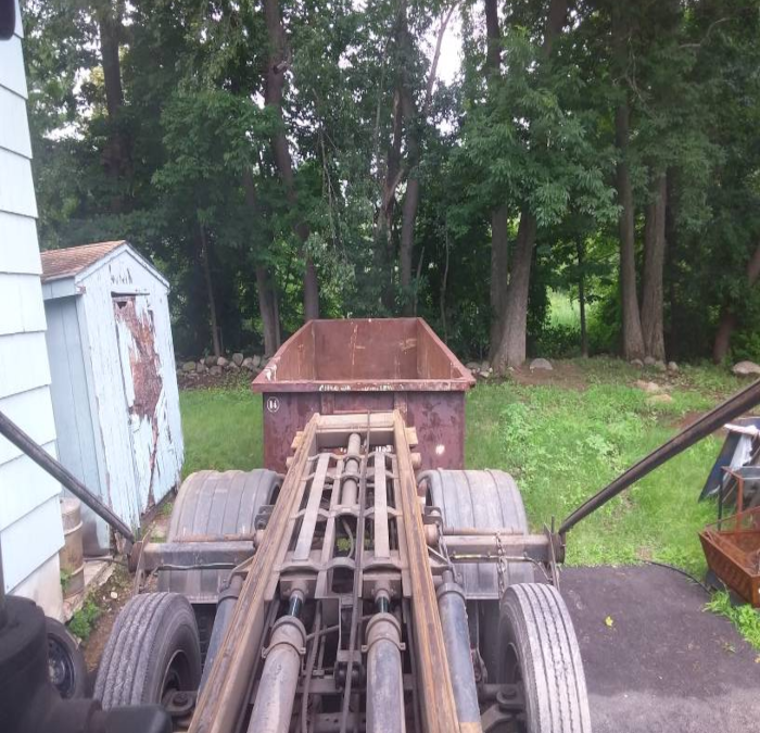 20 yard dumpster rental for a shed taken down in to Haverhill