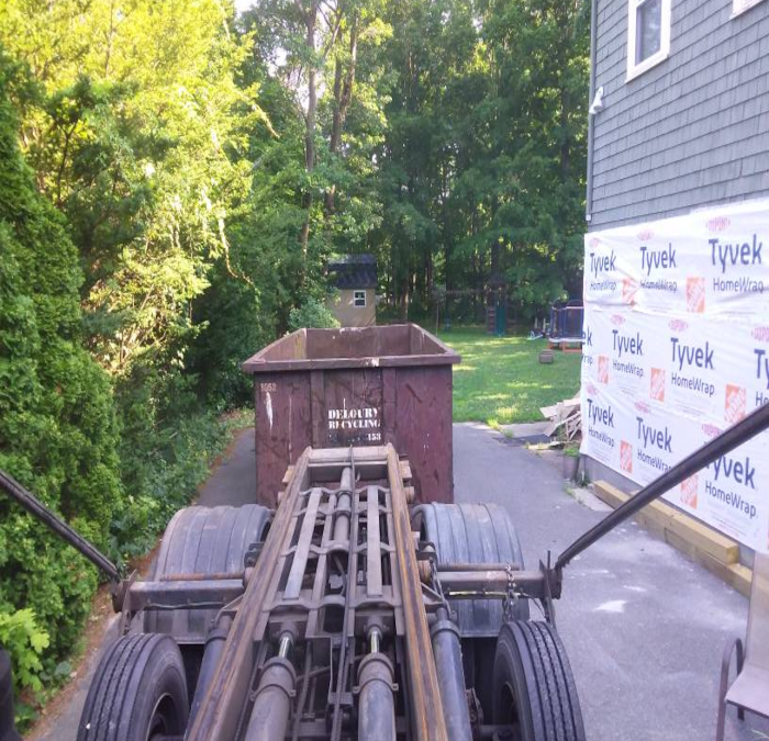 Delivery of 20 Yard 3 Ton to Rowley MA- Exterior Renovations