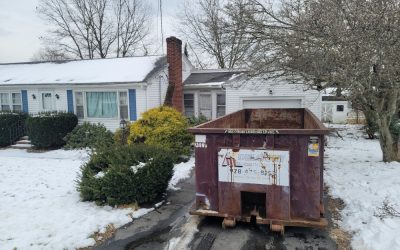 30 yard dumpster rental delivered to Methuen for a house flip project.