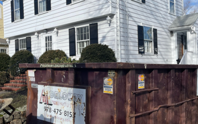 30 yard dumpster rental in Beverly, MA for a home clean out.