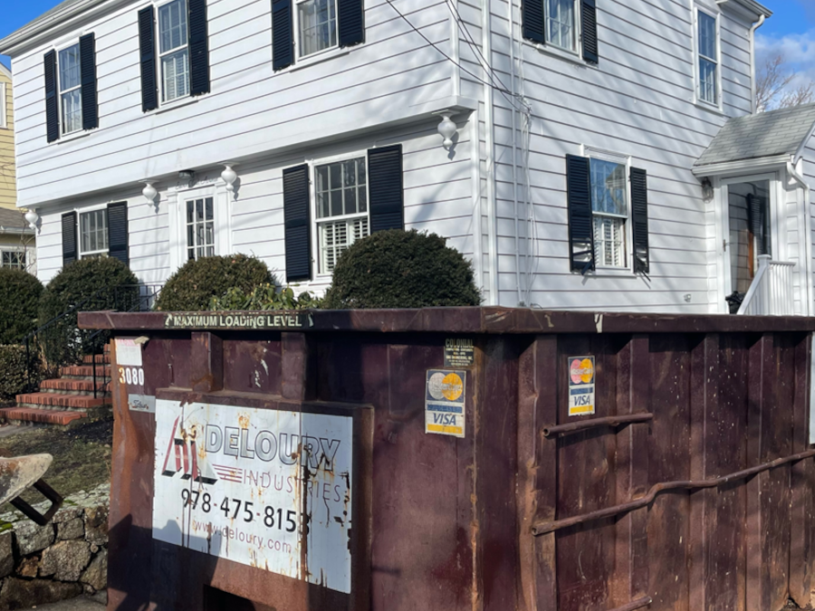 30 yard dumpster rental in Beverly, MA for a home clean out.