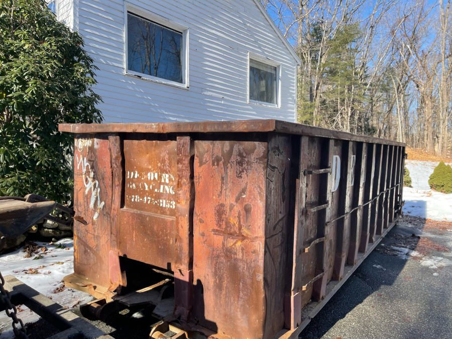 30 yard dumpster rental for a house flipping project in Andover