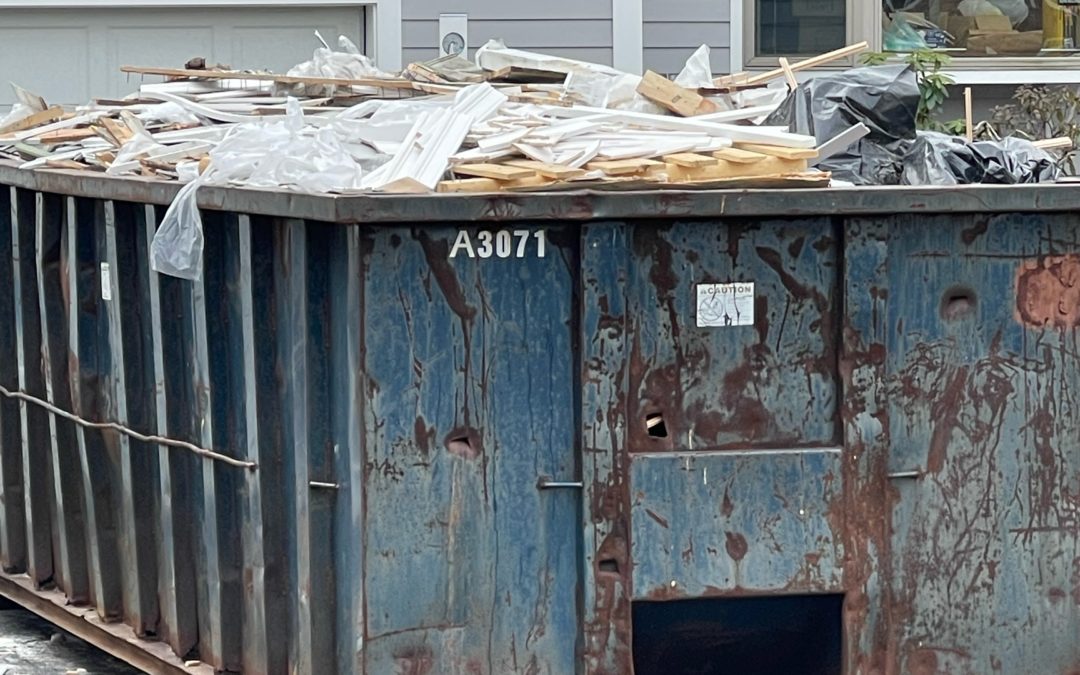 Swap out of 30 yard dumpster with a 5 ton max fo a 20 yard dumpster 4 ton max for new construction in Reading MA,.