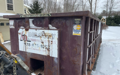 30 yard dumpster rental for a home renovation project In North Andover, MA.