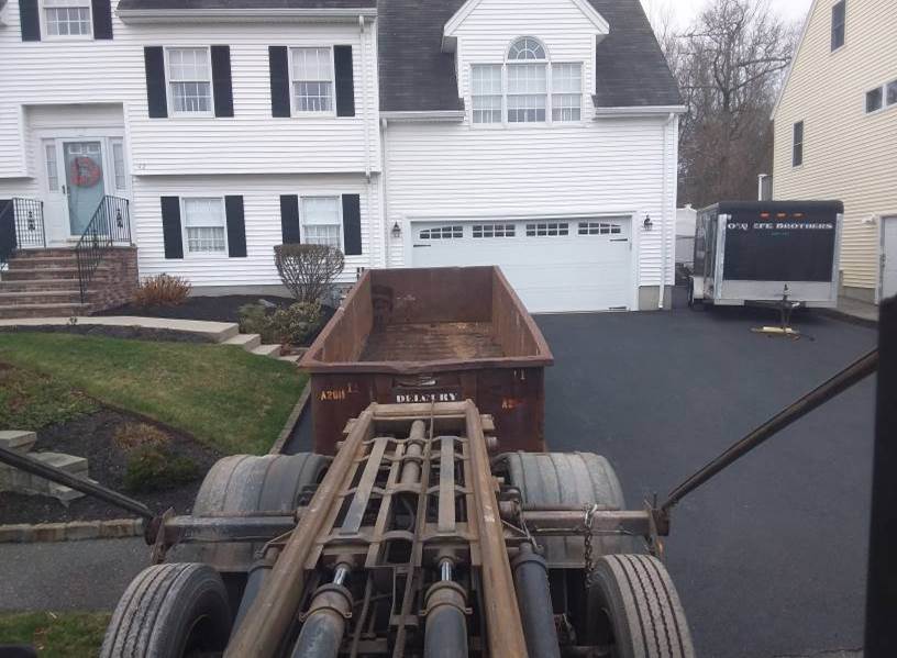 A roofing job in Lynn, MA, the contractor ordered a 20 yard dumpster rental with a 4 ton max.