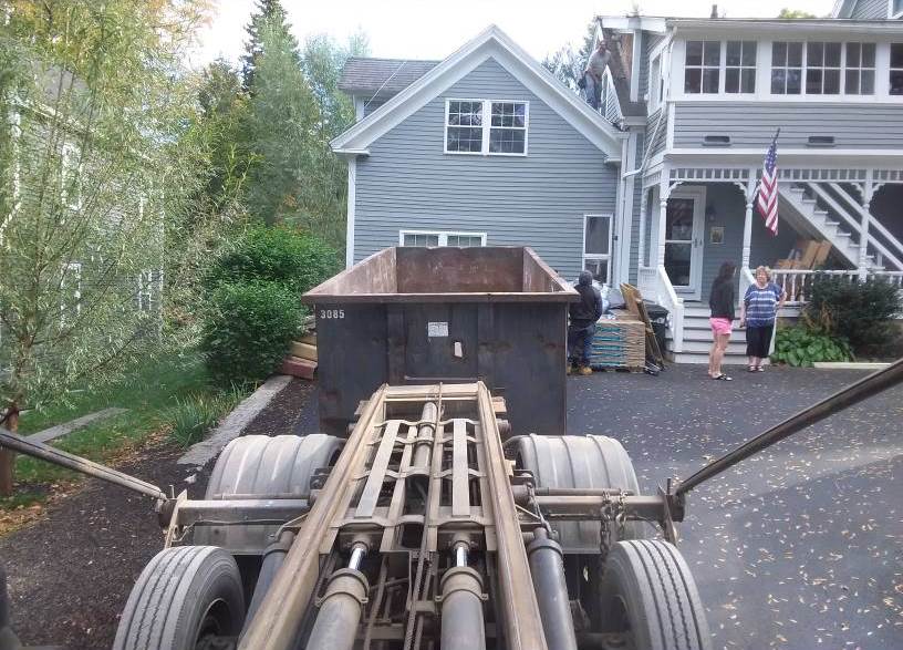 Reading, MA a 30 yard dumpster rental with a 5 ton max used for roofing and siding materials.