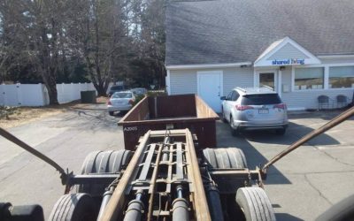 20 yard 3 ton dumpster being used for apartment clean outs in Merrimac, MA