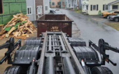 30 yard dumpster rental delivered to Atkinson, NH for a construction project.
