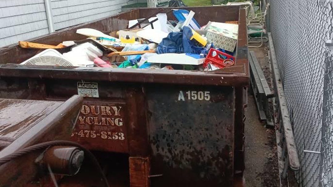 15-yard dumpster rental in Lynn, MA for residential remodeling debris